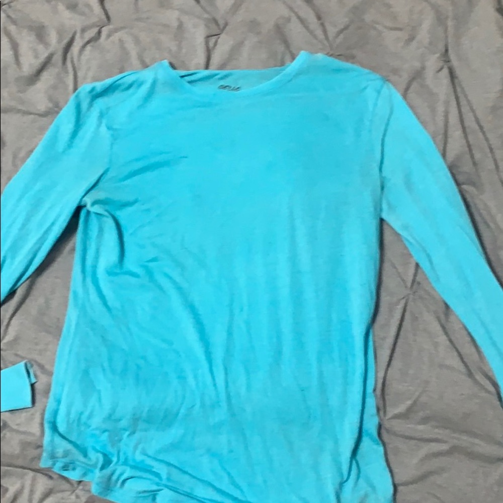 Sky blue long sleeve shirt soft lightweight